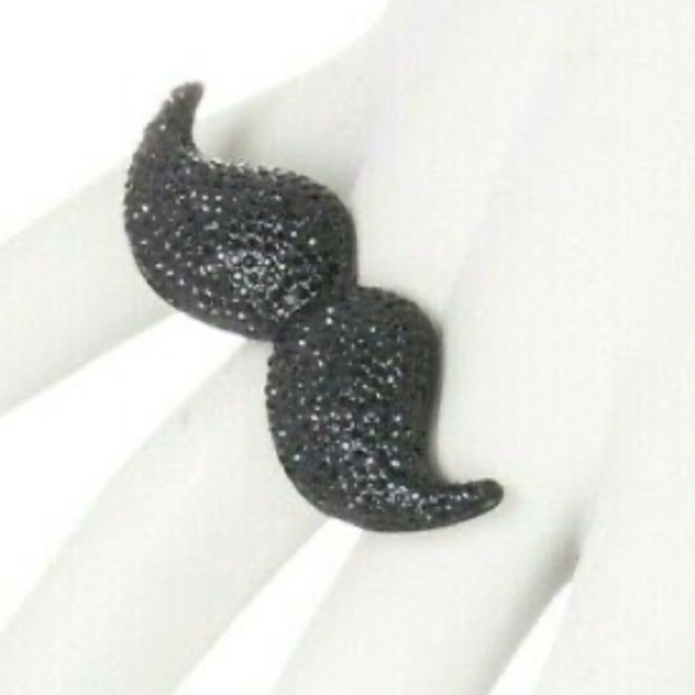 KATE SPADE Dress The Part Mustache Cocktail Ring
